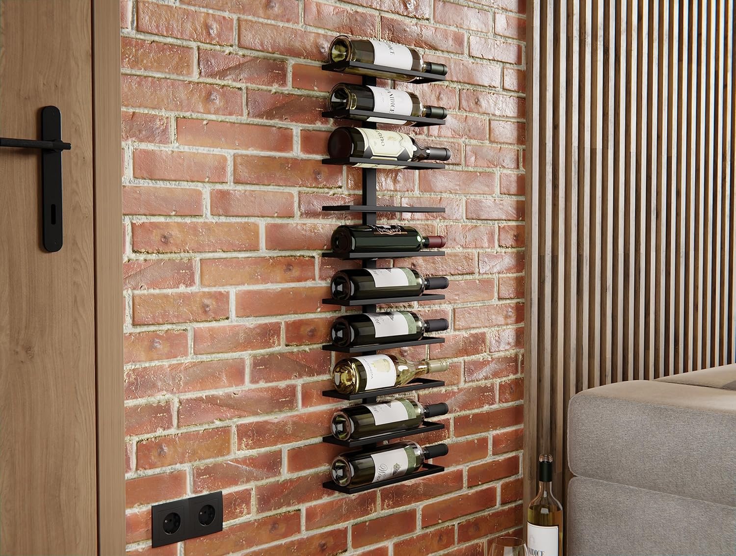 Wall-Mounted Wine Racks