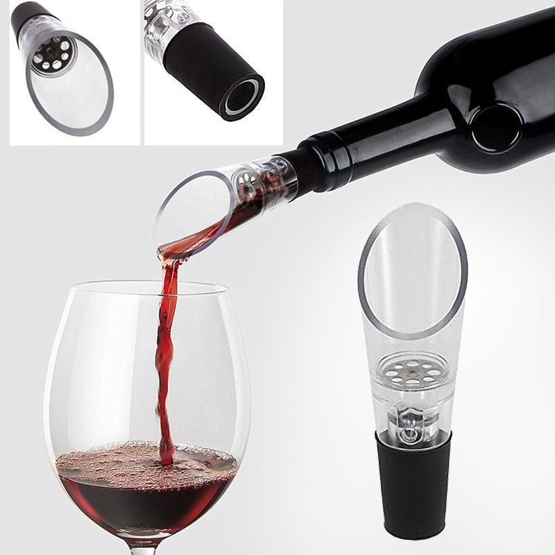red Wine Vacuum Pump with Preserver Stopper, Wine Fresh Keeping Set