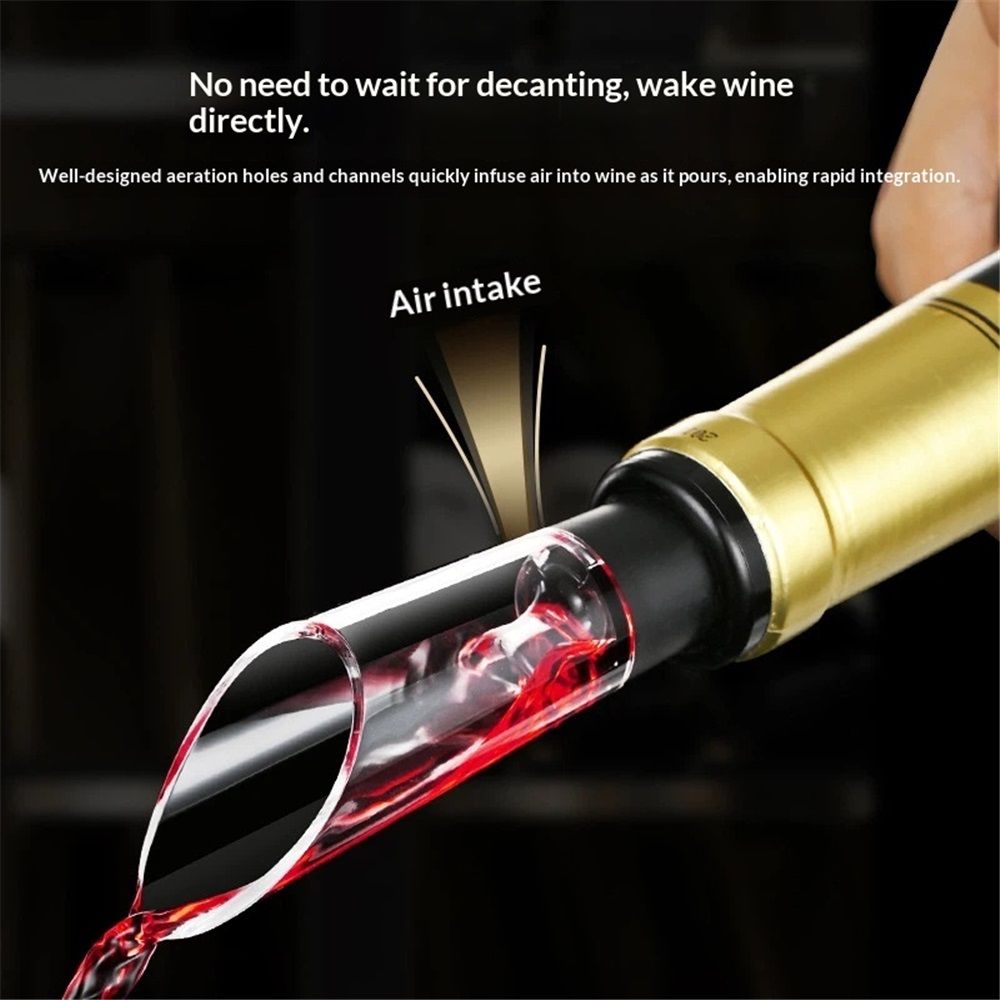 Wine Opener, 4-in-1 Wine Bottle Opener, Electric Wine Opener with Battery Operated - Gift for Wine Lovers