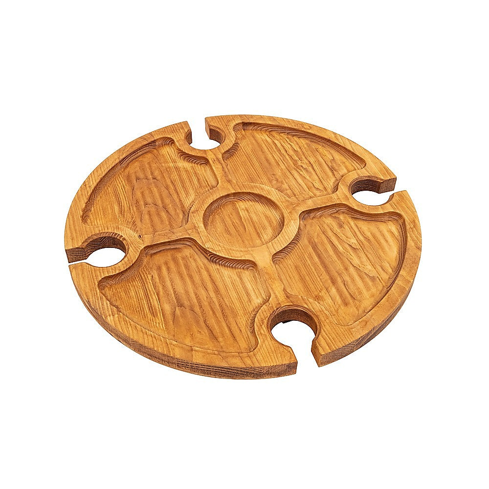 Outdoor Picnic Table Wooden Portable Folding Mini Wine Picnic Table